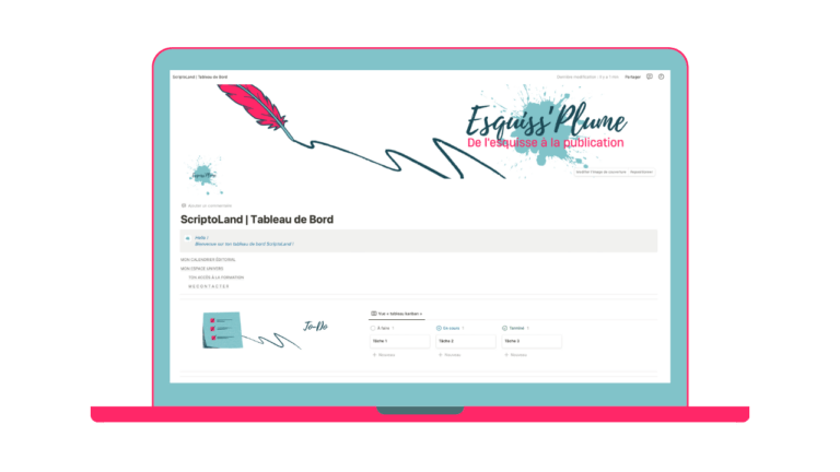 template notion pour auteur, contraire l'univers de son roman