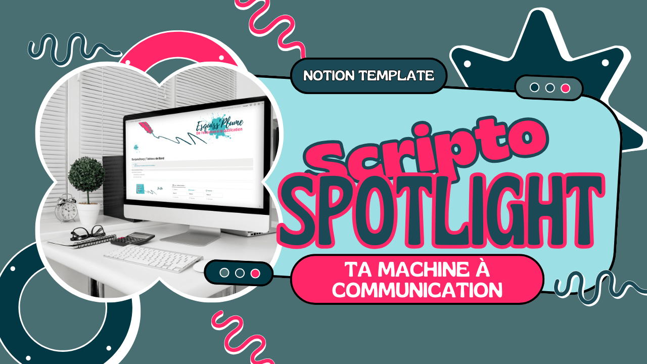 template Notion pour auteur romancière écrivain. templates notion auteurs